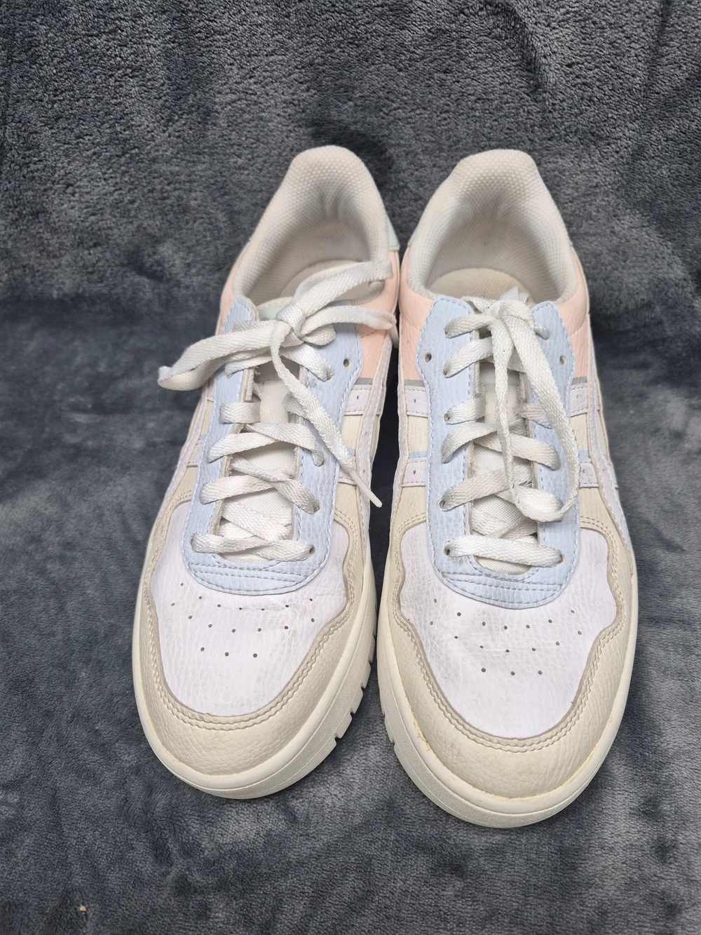 ASICS Womens Sneakers Japan  Sport Style Platform Sz 8.5 White Pearl Pink
